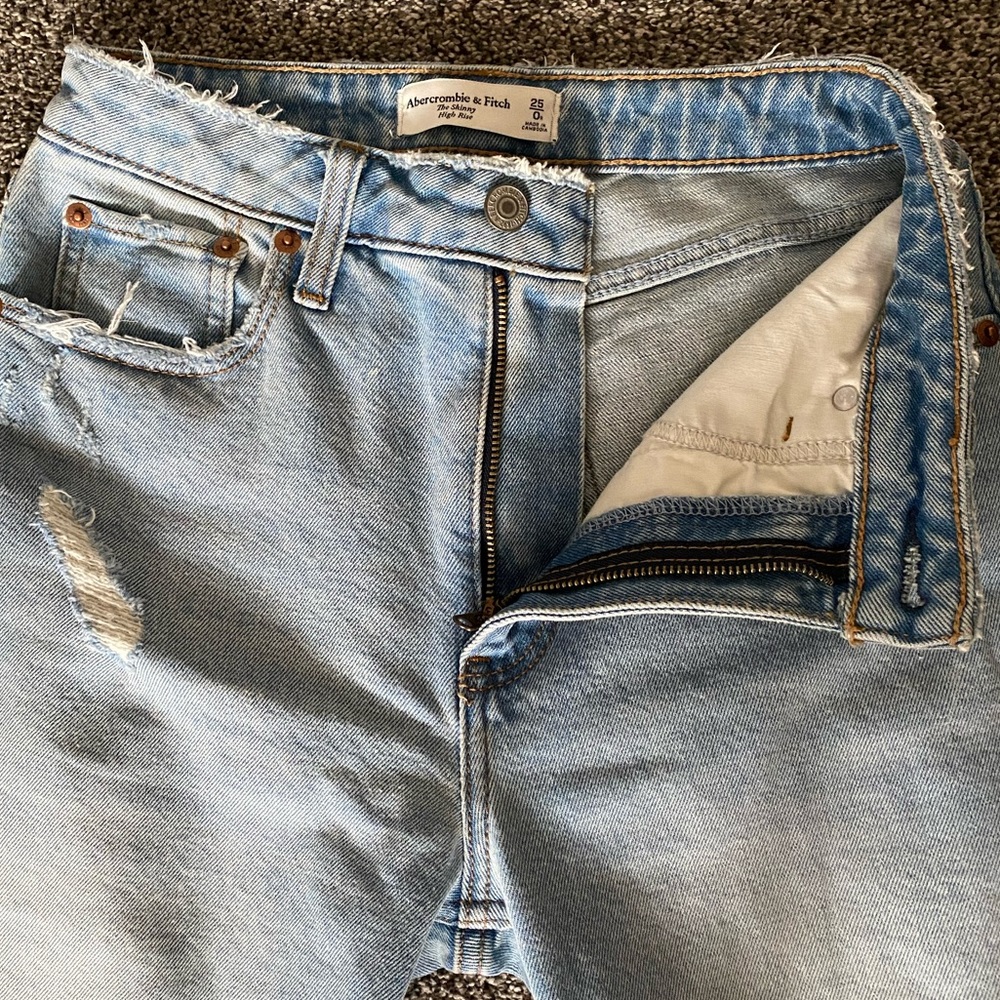 Abercrombie & Fitch Light Blue Skinny Jeans